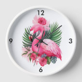 Flamingo Wall Clock (Voorkant)