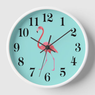Flamingo Wandklok