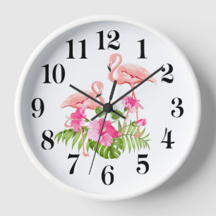 Flamingo Wandklok