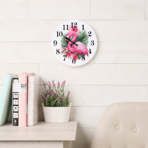 Flamingo Wandklok Grote Klok