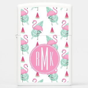 Flamingo & Watermelon Pastel Pattern
