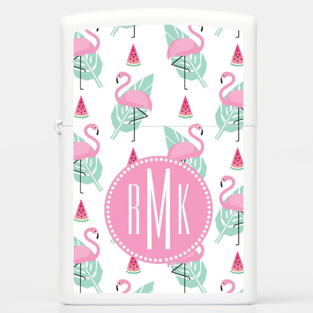 Flamingo & Watermelon Pastel Pattern (Voorkant)