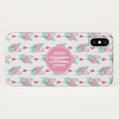 Flamingo & Watermelon Pastel Pattern Case-Mate iPhone Case (Achterkant (horizontaal))