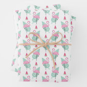 Flamingo & Watermelon Pastel Pattern Inpakpapier Vel (In situ)
