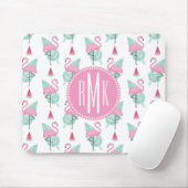 Flamingo & Watermelon Pastel Pattern Muismat (Met muis)
