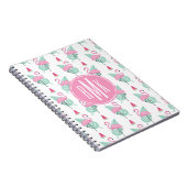 Flamingo & Watermelon Pastel Pattern Notitieboek (Rechterzijde)