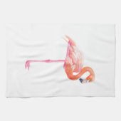 Flamingo waterverf handdoek (Horizontaal)