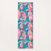 Flamingo Waterverf Kleurrijk Gepersonaliseerd Patr Yogamat (Achterkant)