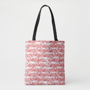 Flamingo Waterverf: Naadloos Klein Patroon Draagtas