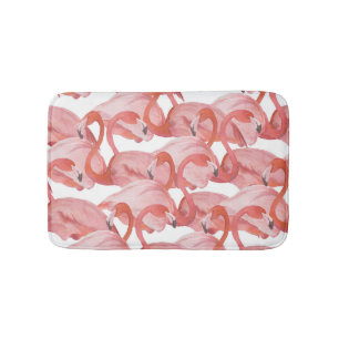 Flamingo Waterverf: Naadloos Patroon Badmat