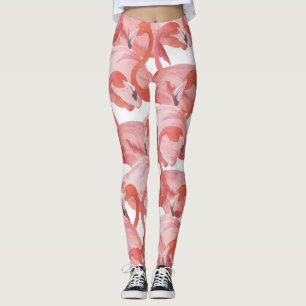 Flamingo Waterverf: Naadloos Patroon Leggings