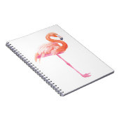 Flamingo-waterverf Notitieboek (Rechterzijde)