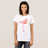 Flamingo-waterverf T-shirt (Voorkant volledig)