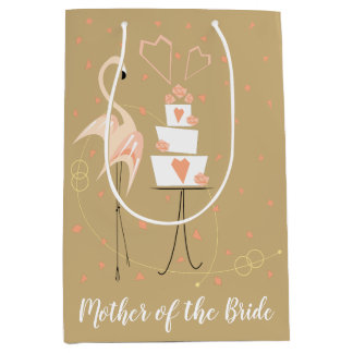 Flamingo Wedding Moeder van het Bride medium Cadeauzakje