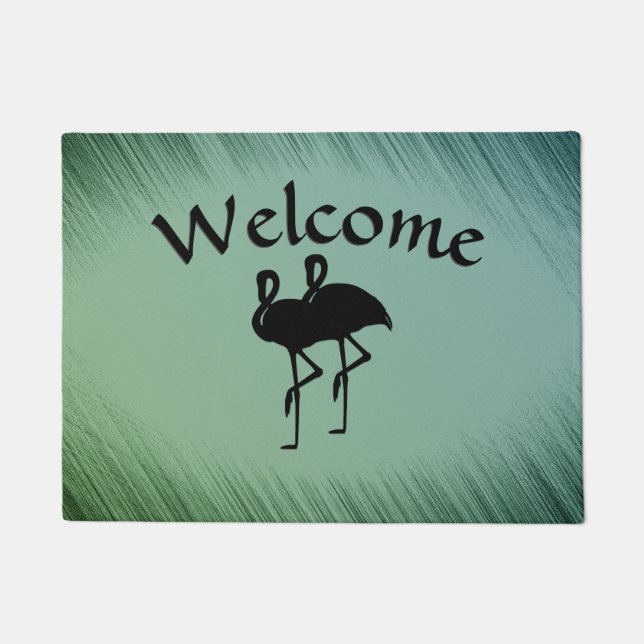 Flamingo Welcome Mat (Voorkant)