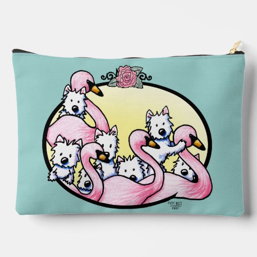 Flamingo Westies Etui (Achterkant)