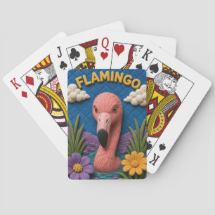 Flamingo Wetland Pool Modern KlayKoo Pokerkaarten