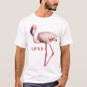 Flamingo Wildlife Portrait – Unisex Basic T-Shirt (Devant)