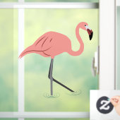 Flamingo Window Cling Raamsticker (Huis)