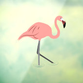 Flamingo Window Cling Raamsticker (Vel 3)