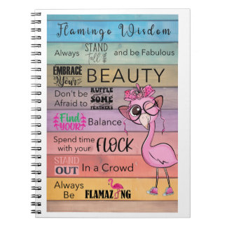 FLAMINGO WISDOM Spiral Notitieboek