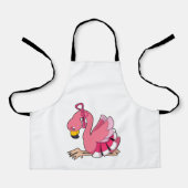 Flamingo with Ribbon Schort (Voorkant)