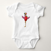 Flamingo with Strawberry Romper (Voorkant)