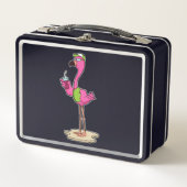 Flamingo with Sunglasses & Cap (Voorkant)