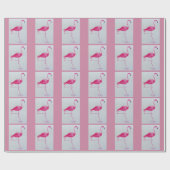 Flamingo wrappapier cadeaupapier (Vlak)