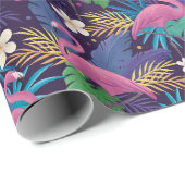 Flamingo Wrapping Paper Cadeaupapier (Rol Hoek)