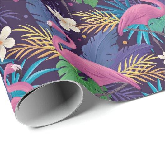 Flamingo Wrapping Paper Cadeaupapier (Rol Hoek)