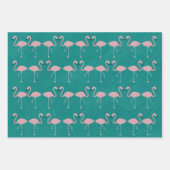 Flamingo Wrapping Paper Sheets (Voorkant 3)