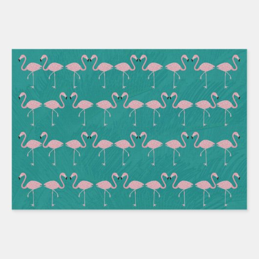 Flamingo Wrapping Paper Sheets (Voorkant)