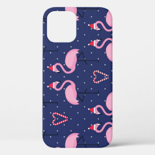 Flamingo Xmas Pet Snoep iPhone 12 Hoesje