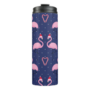 Flamingo Xmas Pet Snoep Thermosbeker