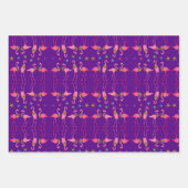 Flamingo-Zeeen en kerstcadeautjes Inpakpapier Vel (Voorkant 2)