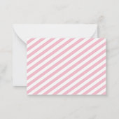 Flamingo Zigzag Dank u Kaarten Notitiekaartje (Achterkant)