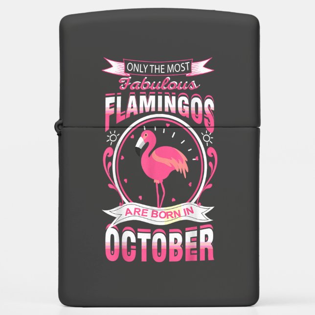 Flamingo Zippo Lighter | Colorful Zippo | (Voorkant)