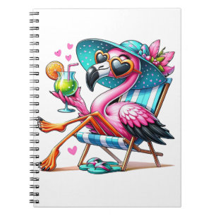 Flamingo zomer cool notitieboek