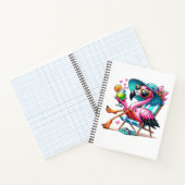 Flamingo zomer cool notitieboek (Binnen)