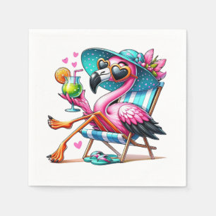 Flamingo zomer cool servet