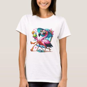 Flamingo zomer cool t-shirt