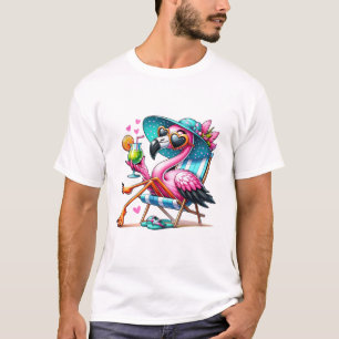 Flamingo zomer cool t-shirt