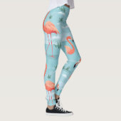 flamingo-zomerpatroon leggings (Rechts)