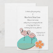 Flamingo Zomerrepetitie Diner Kaart (Voorkant / Achterkant)