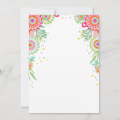 Flamingo Zwembad uitnodiging Tropische Zwembad flo (Achterkant)