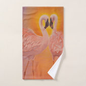 Flamingoes Love Bad Handdoek (Handdoek)