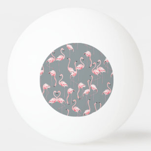 Flamingogrijs: naadloos patroon. pingpongballen