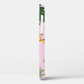 Flamingopalm laat tropisch design achter Case-Mate iPhone case (Achterkant / Links)