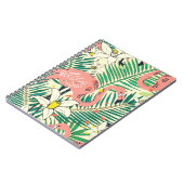 Flamingopalmbladeren: tropisch  notitieboek (Linkerzijde)